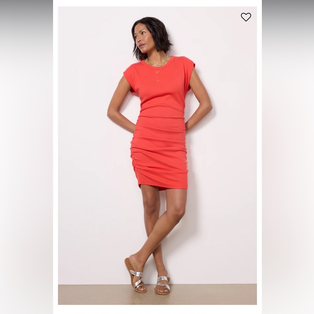 Michael Stars Coral Ribbed Top